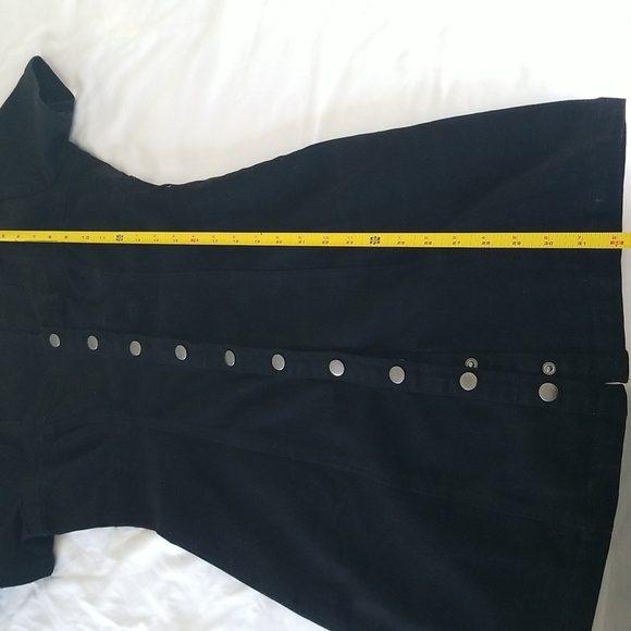 Forever 21 Elegant Button-Down Dress Stretchy Corset Square Neck Short Sleeve - Picture 6 of 7